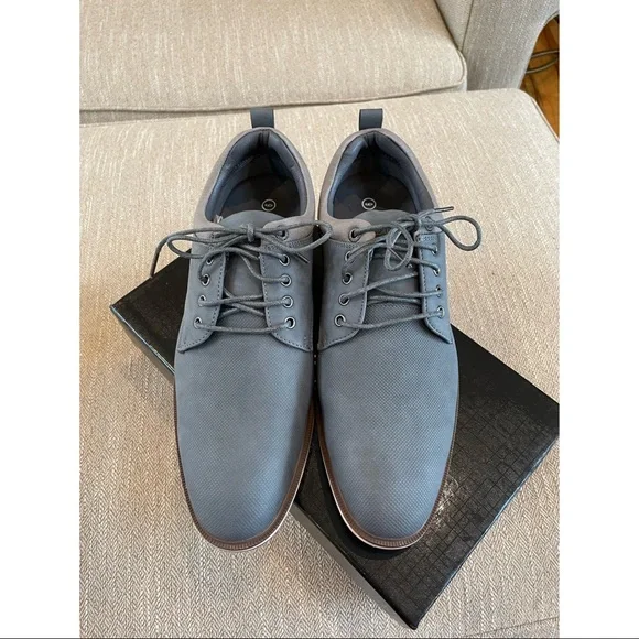 Bruno Marc Grey Casual Dress Shoes Men's Grey Dress Shoes-Bruno Marc